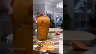 Papaya dessert! When u want something sweet this hits the spot! #dessertrecipe #freshfruit #papaya