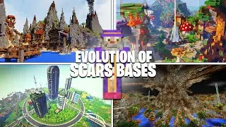 The Evolution of Scars Hermitcraft MEGA BASES! Season 4   Season 7