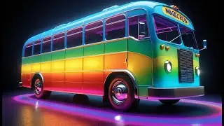 The Magic Bus of Shapes Visits Triangle Town | Fun Kids Song | Learning Shapes Adventure