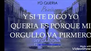 Yo Queria - Mc Rizas
