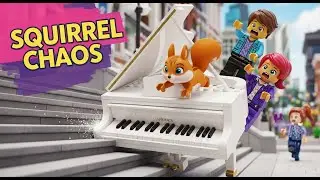 LEGO Friends Challenge: What Happens Next? 🎹 Squirrel Piano Chaos! #Shorts