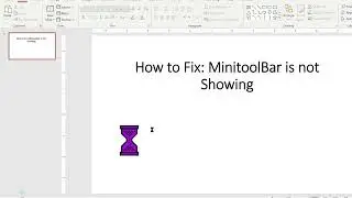 Fix: Mini Toolbar Is Not Showing in PowerPoint