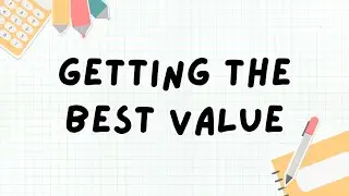 Getting the Best Value | Financial Literacy for Kids