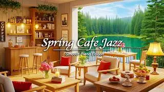 Lakeside Forest Cafe ☕ Relaxing Piano Music for Deep Sleep, Study & Stress Relief