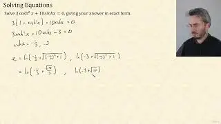 54 - Solving Hyperbolic Equations Part 2. | CIE A Level Further Pure Mathematics 2 9231