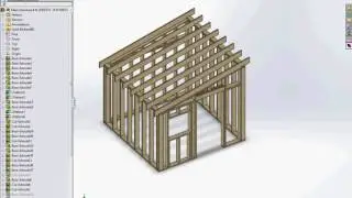 8 by 8ft shed structure created with a structural design automation application