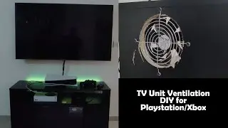 TV Cabinet Ventilation Cooling DIY for Playstation or XBOX