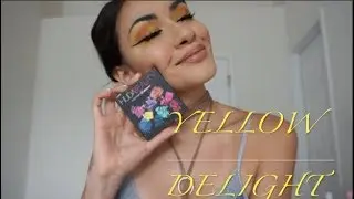 Huda Electric Obsessions Palette | Yellow Eye Look