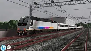 NJCL Train Sim: ALP45 4534 lead operation: Long Branch to Aberdeen - Matawan