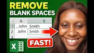 How to Remove Blank Spaces in Excel (Fix Leading, Trailing & Extra Spaces FAST) #excel