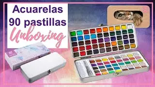 Unboxing + Review | Acuarelas de 90 colores ¿Las mejores por su relación precio calidad?