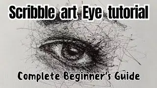 How to Draw a Realistic Eye with Scribble Art | Beginner Friendly Tutorial ✏️