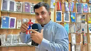 Asmr with spider man 🕷️ |My first asmr in mobile shop with my new mic