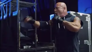 Goldberg Warming Up Backstage Summer Slam 2019