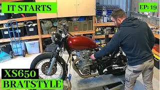 XS650 Brat Build Ep19, First Start