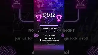 Picturedrome&rsquo;s Rock N Roll Quiz Night - cash prize of &pound;100! Tickets from bio! #thepicturedrome