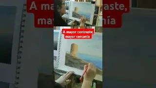 A mayor contraste, mayor cercan&iacute;a #arte #art #pintura #dibujo #artist #painting #lapicesdecolores
