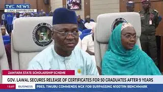 Gov. Lawal Secures Release Of Certificates For 50 Graduates After 9 Years