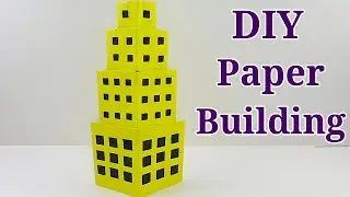 DIY Paper BUILDING (TYPE-2) - How to Make Origami Paper Building with Paper - Easy Paper Craft