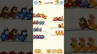 Bird Color Sort Puzzle Game Level 145 #birds #game #gaming #gamer #shorts #ytshorts #shortvideo