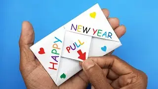 New Year Gift: How to Make Happy New Year Gift Cards | Greeting Cards | Paper Things Without Glue