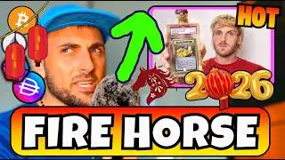 Вкусное обновление 🐎 ГОД ОГНЕННОГО КОНЯ 🔥 Вилли Ву, Эфириум, Виталик, Логан Пол, карты Покемонов