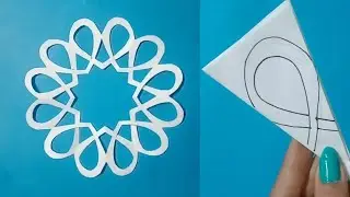 How to make easy and beautiful snowflakes #papercraft#part 706