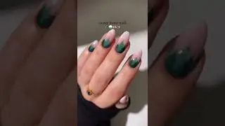 snowy forest nails #nailart #naildesign #trending