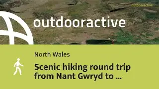 Flyover video: Scenic hiking round trip from Nant Gwryd to Moel Siabod ...