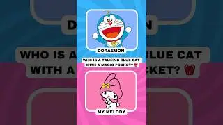 🐱 WHO&rsquo;S THE MAGIC POCKET CAT? | DORAEMON QUIZ 🎒#doraemon #shorts #cartoon