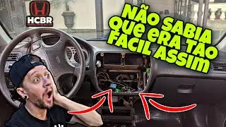 Como desmontar painel central do Civic (controle do AC) Civic 96/00