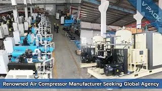 Oil-Free Air Compressor with Dryer, Screw Air Compressor for Plastic Factory Beverage Manufacturer