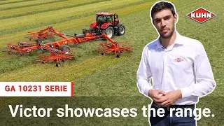 Four-rotor rakes GA 10231 | Product presentation | KUHN