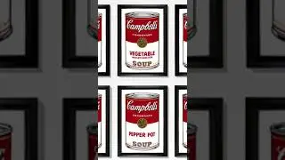 Campbell's Soup Cans - Warhol - 1961-1962  #music #art #warhol #painting #history #radiohead #shorts