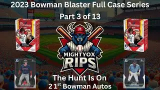 2 CHROME 1ST AUTOS - 2023 BOWMAN BLASTER FULL CASE SERIES