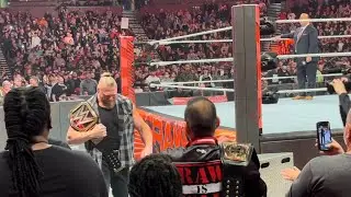 Brock Lesnar Entrance as WWE Champion. Monday Night Raw. 1/3/22