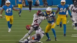 Montrell Washington COSTLY Muffed Punt in Overtime | Broncos vs Chargers