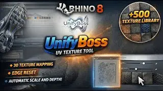 Rhino 8: Create Professional 3D Textures in One Click. | UnifyBoss Rhino Plug-in.