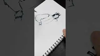 learn draw 100 portrait with ink brush Ep3/enjoy life #artshorts #quicksketch #drawingink #dailyart
