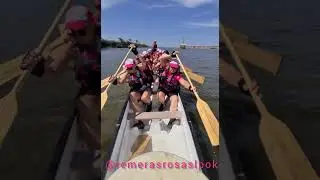 Remar Contra el Cancer. Remeras Rosas. Remadoras Rosas. Rio De La Plata. Cuenca del Plata