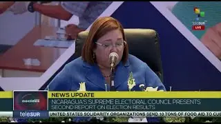 Nicaragua&acute;s Supreme Electoral Council present secound report on elections result