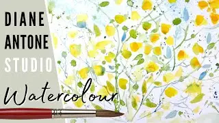 How to Paint Watercolor Lemons - Easy Beginners Real Time Step by Step Painting Art Tutorial