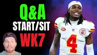 Week 7 Fantasy Start/Sit + Rankings (PPR, QB/RB/WR/TE | 2025)