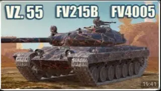 Vz. 55, FV215b & FV4005 &bull; WoT Blitz Gameplay Hasnat Gamer