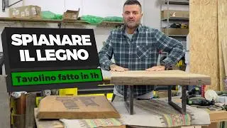 Come spianare una tavola di legno e farne un tavolino da vendere. Quanto costa?