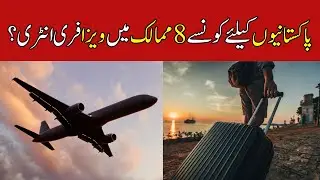 Which 8 countries have visa-free entry for Pakistanis?