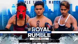 WWE Royal Rumble 2025 | Brock Lesnar vs Braun Strowman vs Kane Full Match | Backyard Wrestling