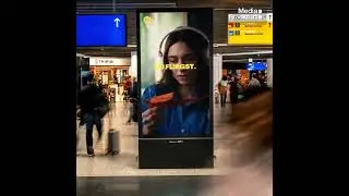 Spotify Audiobooks | Digital Out of Home Campaign at Frankfurt Airport #AirportAdvertising #DOOH