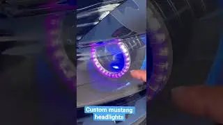 Custom mustang headlights