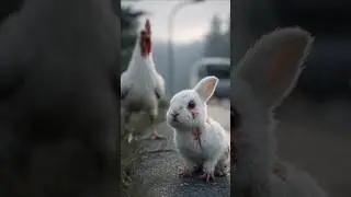 A Kind White Hen Saves an Injured Rabbit | Emotional Animal Story | Heart Touching Short Film